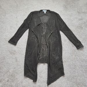 Dress Barn Dark Green Knitted Cardigan Size Medium